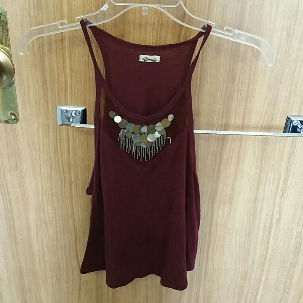 Maroon tank top